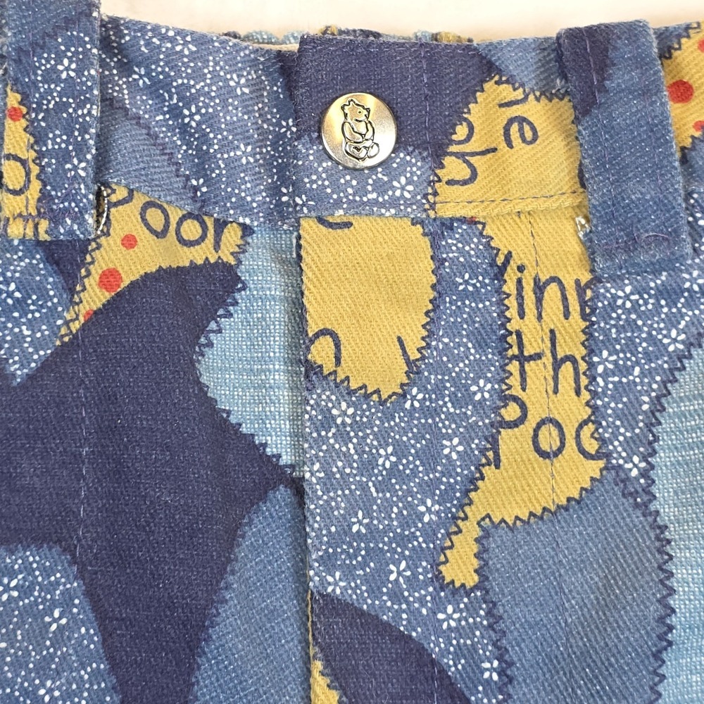 Vintage Kids Winnie The Pooh Pants Kids 6X Disney Sears 70's 80's Flare Leg - Picture 5 of 12